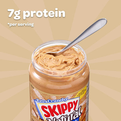 Skippy Natural Extra Crunchy Super Chunk Peanut Butter Spread, 425g