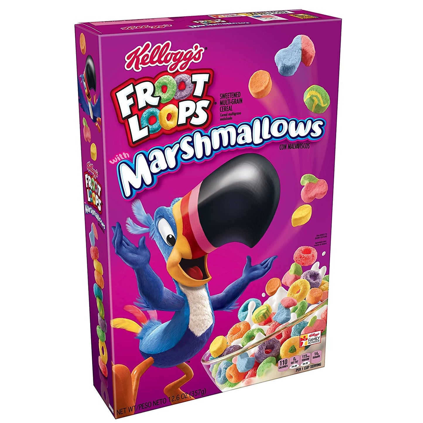 Kellogg's Marsh Froot Loops, 357g - Marshmallow fun in every bite with Kellogg's Marsh Froot Loops, 357g.