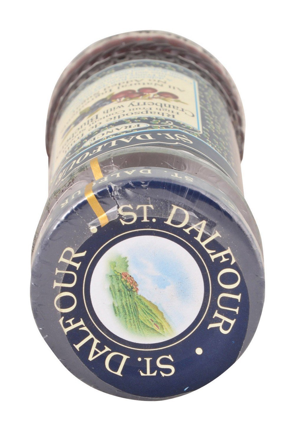 St. Dalfour Spread - High Fruit Content Cranberry with Blueberry, 284g Jar