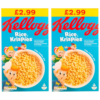 Kellogg's Rice Krispies - 2 Pack, 2 x 510 g - Snap, crackle, and pop with Kellogg's Rice Krispies, 2 pack, 2 x 510g.