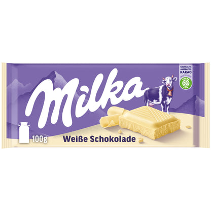 Milka White Chocolate Bar - 100g - "White Choco Magic!"