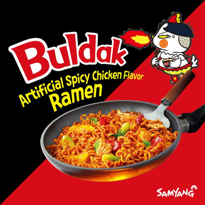 Samyang Buldak Spicy Hot Chicken Stir Fried Cup Noodles (Pack of 6)