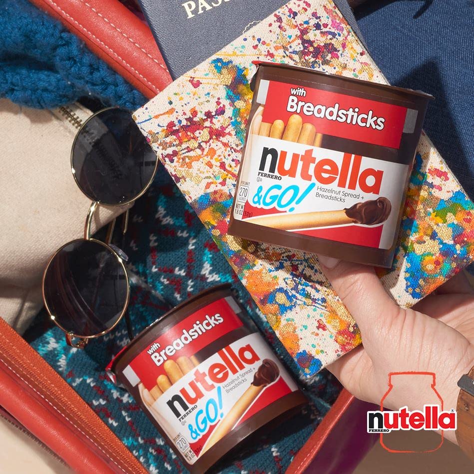 Nutella & Go with Breadsticks, 6 Pack, 6 x 52 g - "Six times the yum!"