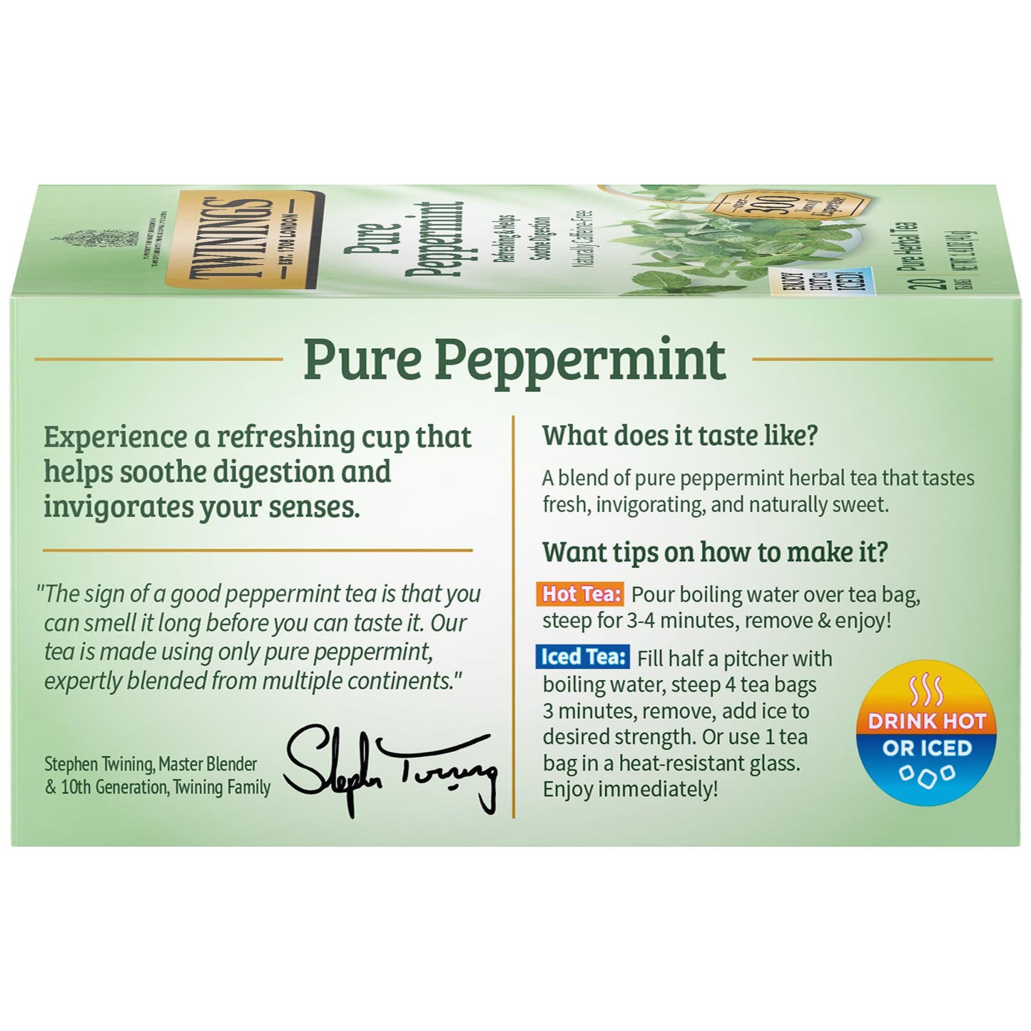 Twinings Pure Peppermint Tea, 40 g