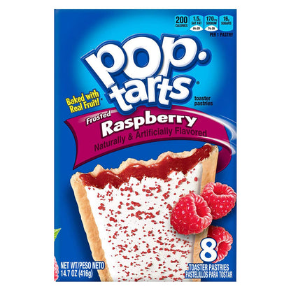 Pop Tarts Frosted Raspberry Pouch, 2 X 416 g - "Double raspberry goodness!"