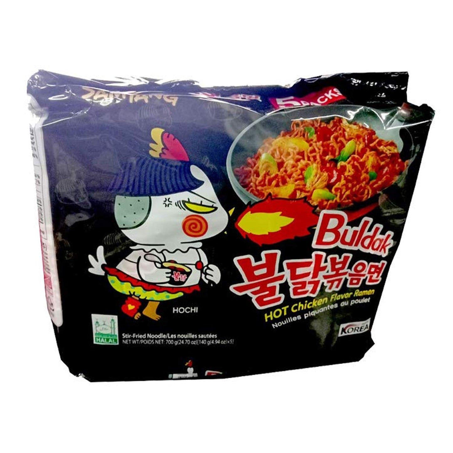 SAMYANG Hot Chicken Ramen Buldak Noodles, Pack Of 5, 700 grams