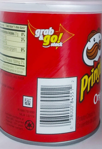 Pringles Original Potato Crisp Chips, 40g (Pack of 4) - Four times the original crisp!