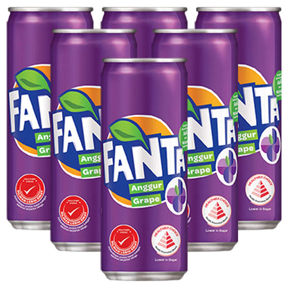 Fanta Grape Flavoured Drink, 6 X 320 ml - Grape extravaganza!