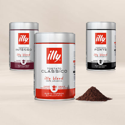 Illy Ground Filter Coffee, 250g, Can - Ground filter coffee, 250g can of quality.