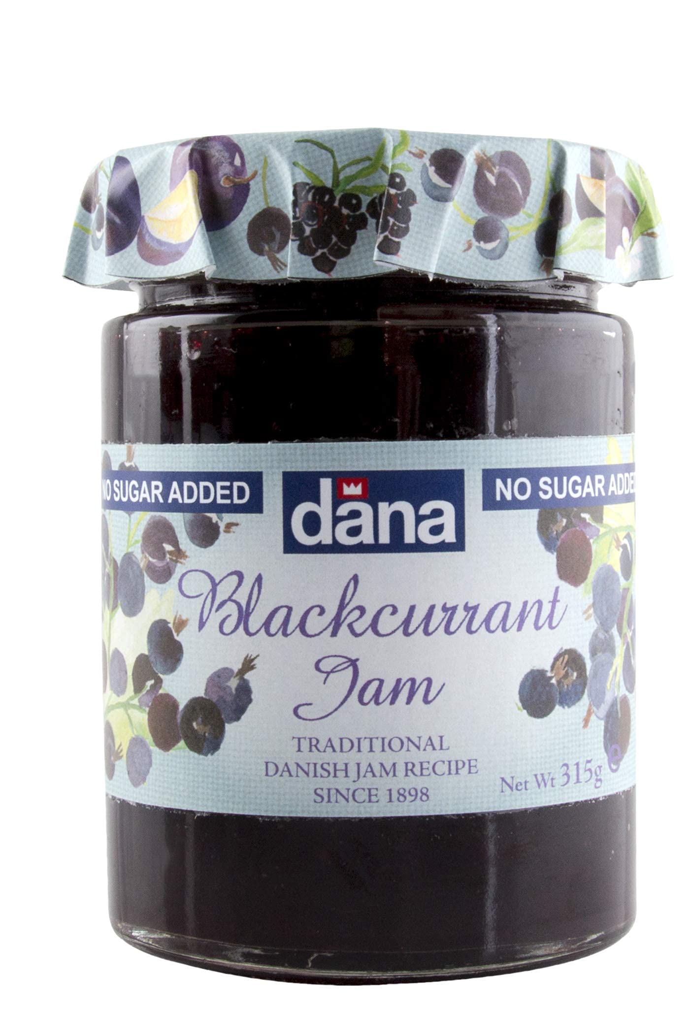 DANA Black Currant Diabetic Spread, 315g, Pack of 2, Product of Poland - Black currant diabetic spread