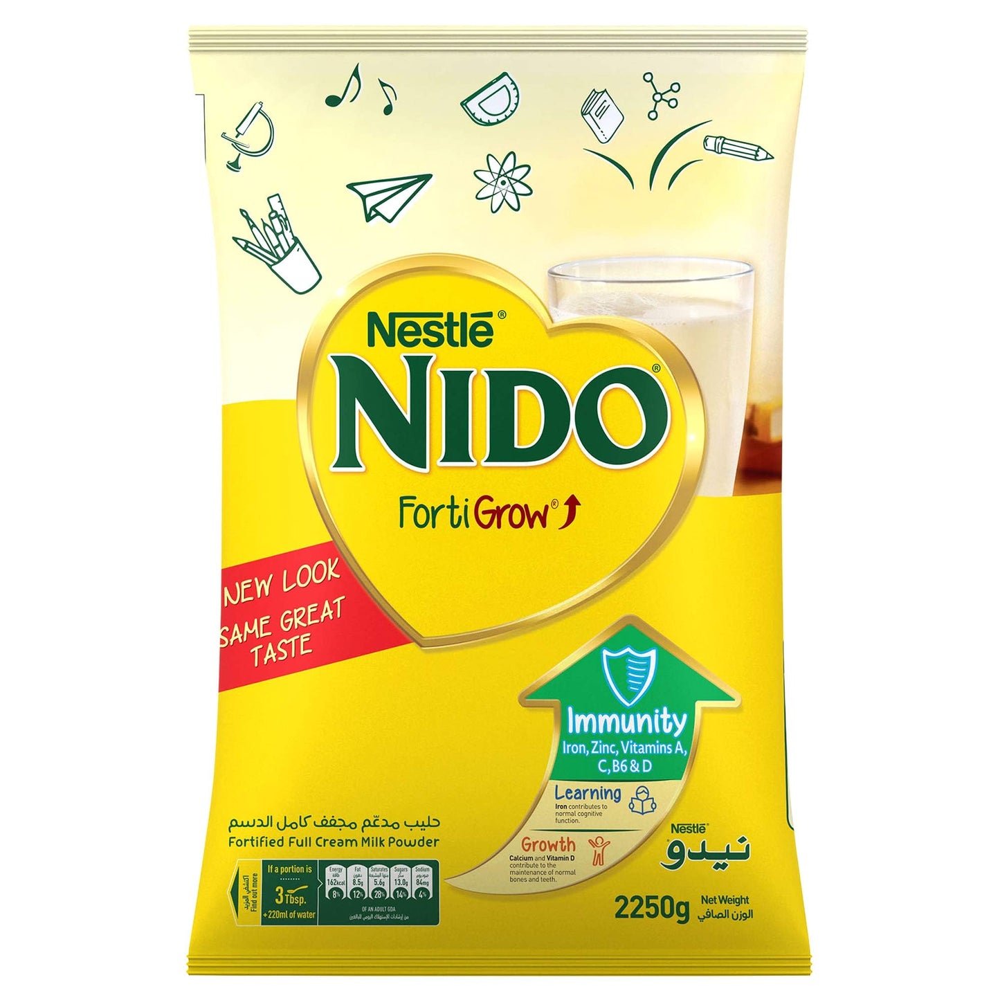 Nestlé Nido Fortified Milk Powder Refill Pack, 2.250 Kg - "Nido Fortified Milk Powder - 2.25kg Refill Pack of Nutritious Milk!"