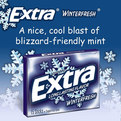 Wrigley's Extra Winterfresh Long Lasting Flavor - 40.5g - Enjoy Winter Freshness!