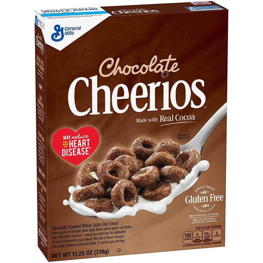 General Mills Cheerios Chocolate Flavored Cereal - Indulge in the delicious and chocolatey flavor of Cheerios