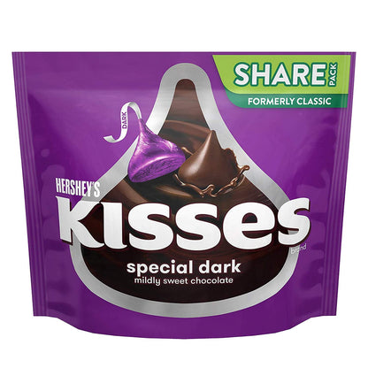 Hershey's Kisses Special Dark Chocolate, 2 X 283 g - Two packs of special dark chocolate Kisses, each 283g.