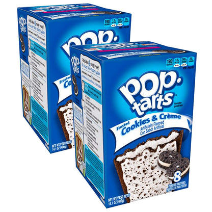 Pop Tarts Frosted Cookies and CrÃ¨me Pack of 2 Pouch, 2 x 400 g - "Double pack of cookies and crÃ¨me!"