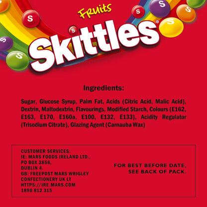 Skittles Vegan Chewy Imported Sweets Candy Pack 136g (Original)