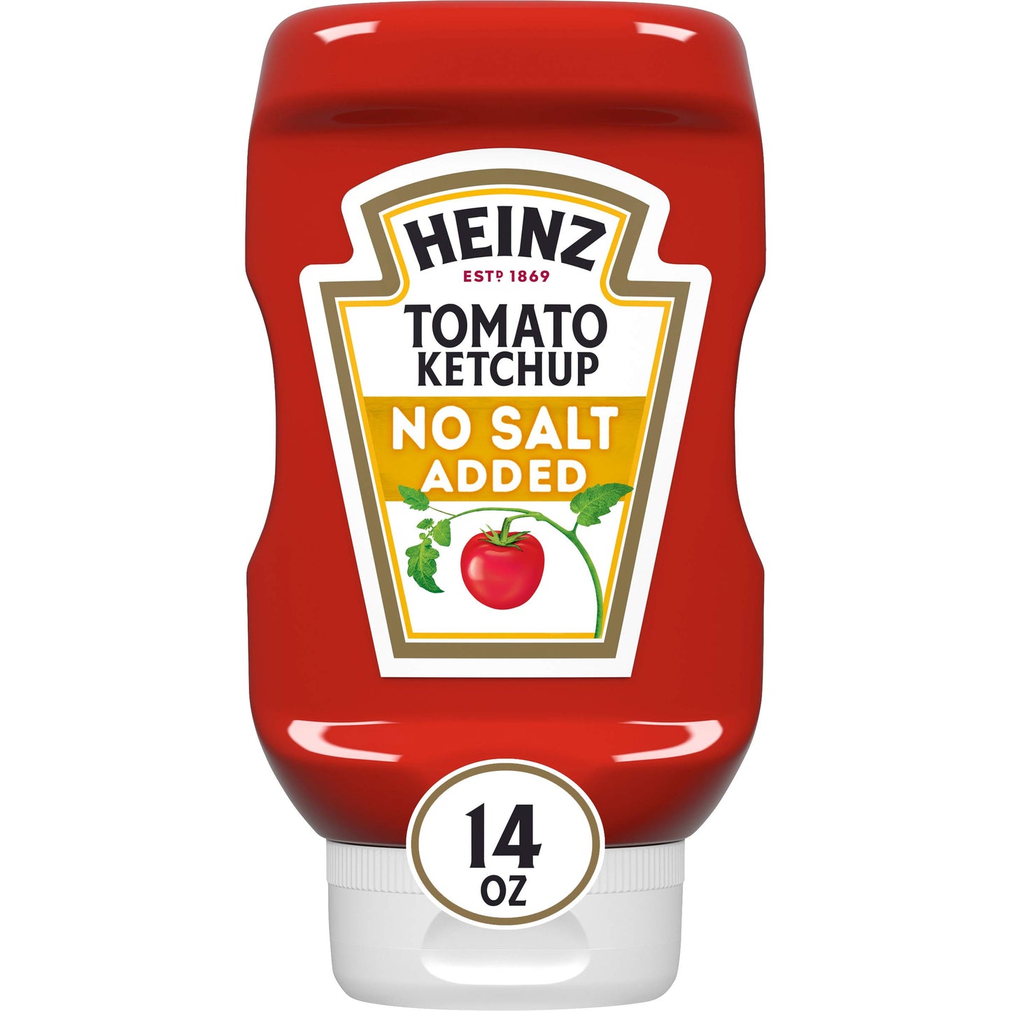 No Salt Added, Pack of 6: Heinz Tomato Ketchup, No Salt Added, 14 Ounce (Pack of 6) - "Heinz No Salt Tomato Ketchup - 6 Pack, 14oz Bottles of Pure Tomato Goodness!"