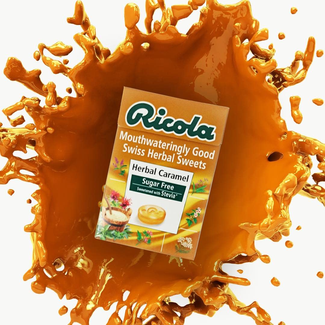 Ricola Herbal Caramel Sugar Free, 1.59 oz â„® 45 g - Caramel Herbal Sweetness!