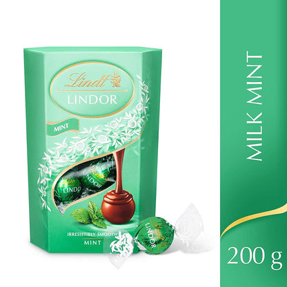 Lindt Lindor Mint Chocolate Truffles 200gm