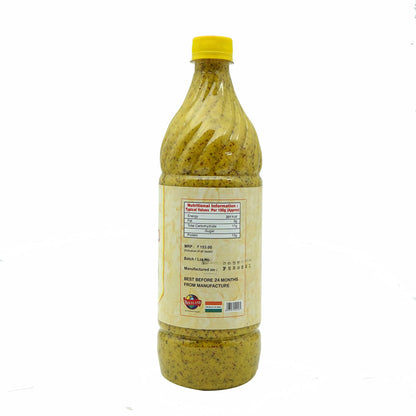 Golden Crown Bengali Authentic Yellow Mustard Kasundi Sauce | 1 KG - Enhance your meals with the authentic taste of Bengali Kasundi sauce