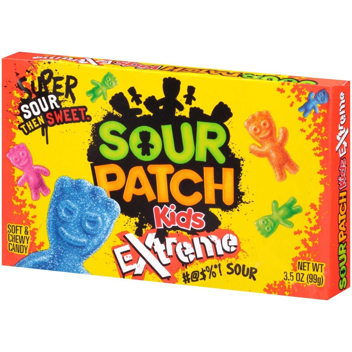 Mondelez Sour Patch Kids Extreme Sour Soft & Chewy Candy, 99g - "Extreme Sour Joy!"