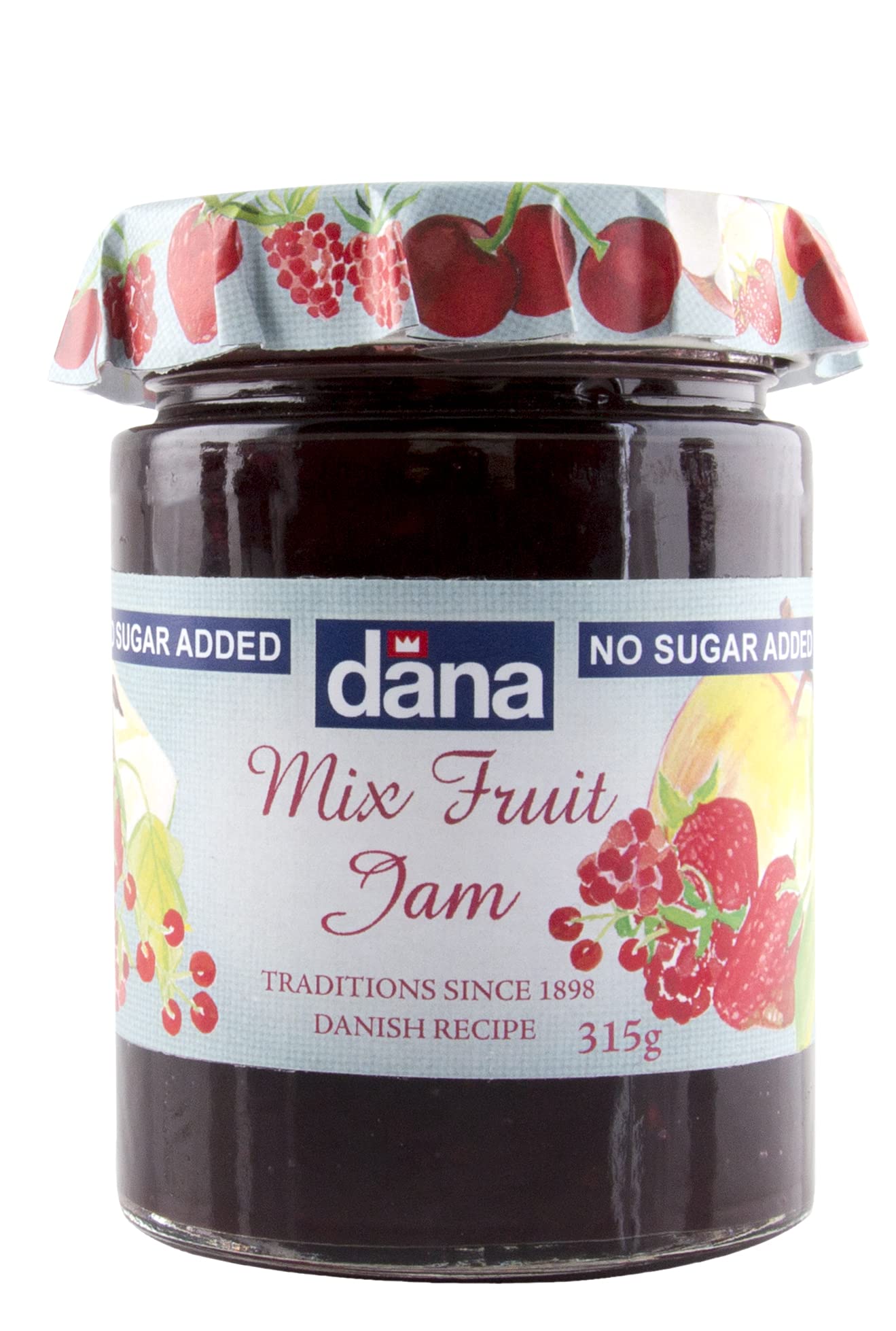 Dana Diabetic Mix Fruit Jam 315g Pack of 1, (Product of Poland) - Diabetic mixed fruit jam