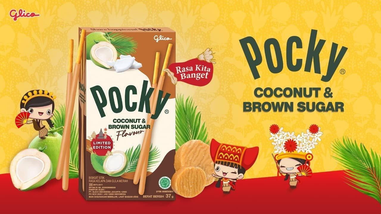 Nottacia Glico Pocky Coconut & Brown Sugar Flavour, 37g - "Tropical delight!"