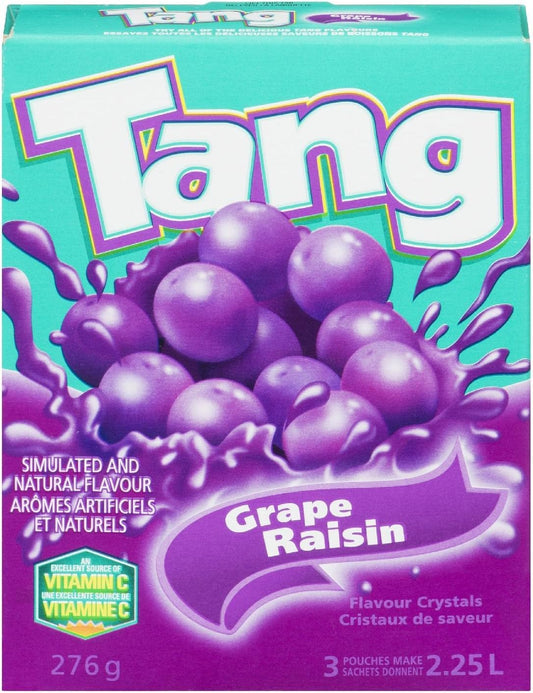 Tang Grape Raisin Natural Flavour Powdered Drink Mix - Refreshing and Tangy Grape Taste, 276g Pack for Instant Beverage Joy