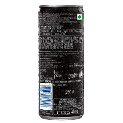 Pepsi Black Can 250ml x 24 Units - "Convenient Pepsi black cans!"