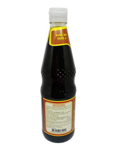 Healthy Boy Dark Black Soy Sauce, 700ml - Robust and flavorful dark soy sauce for cooking.