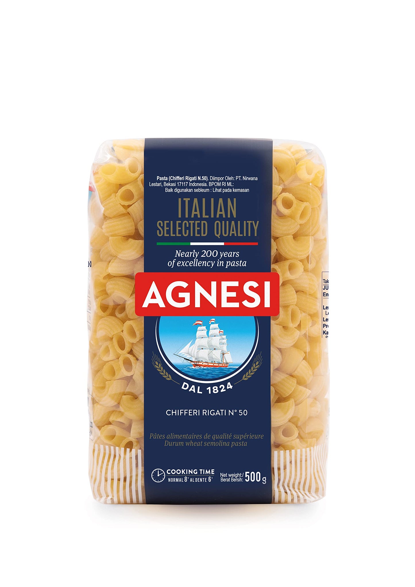 Agnesi Chifferi Pasta, 500g, Product of Italy - Taste the Tradition!