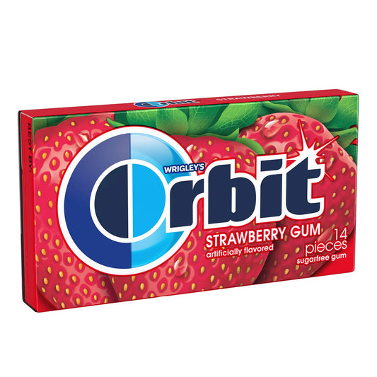 Orbit Strawberry Gum 14 Pieces, 33 g - "Juicy strawberry delight!"