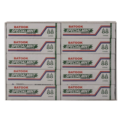 Batook 5 Sticks Special Mint Gum, 20 X 12g - Pack of 1 - Minty freshness in every stick