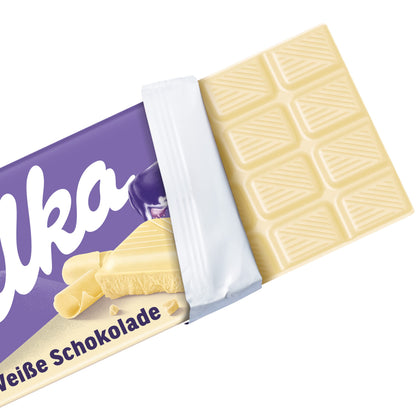 Milka White Chocolate Bar - 100g - "White Choco Magic!"