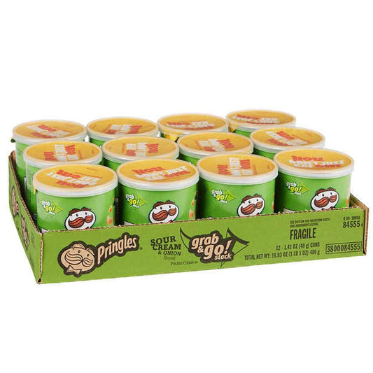 Pringles Sour Cream & Onion- 12 Pack, 12 x 40 g - Twelve packs of sour cream and onion Pringles!