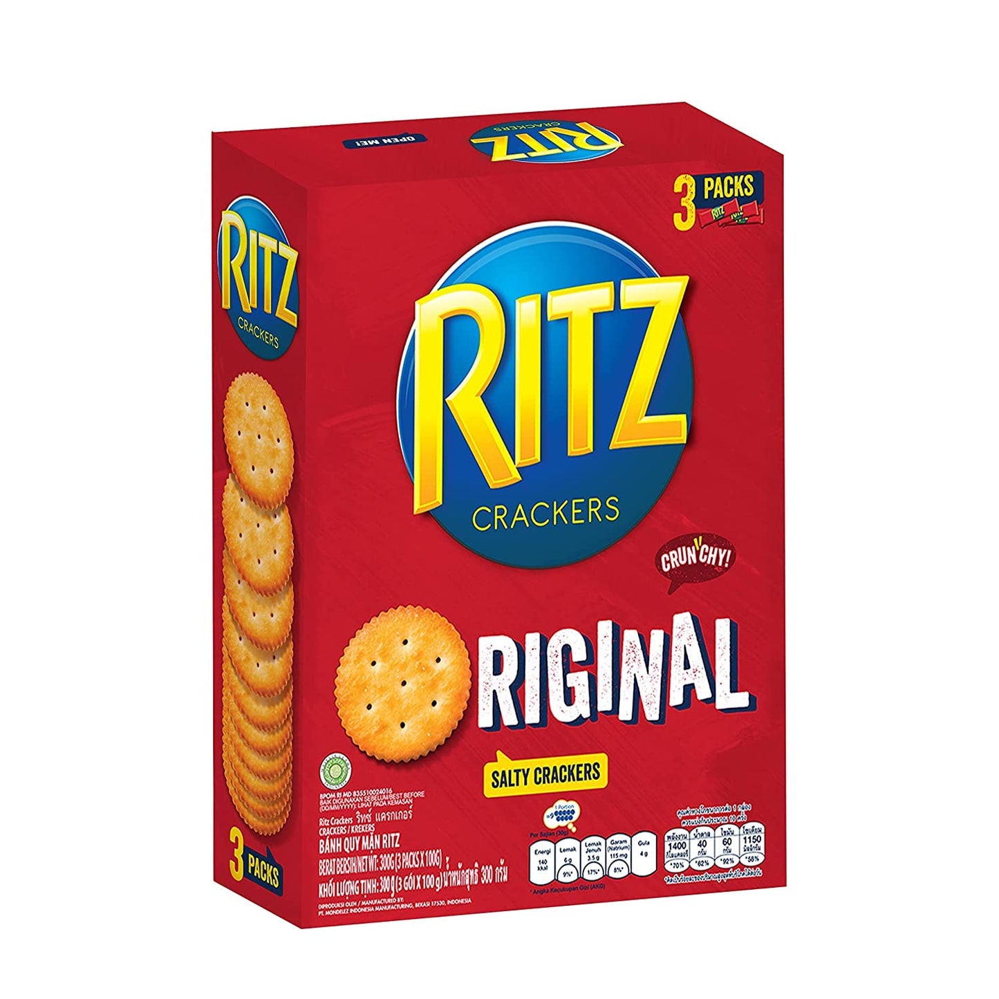 Ritz Cracker Biscuits, 300g - Ritz Classic Crunch!