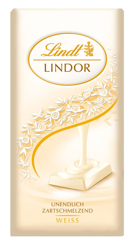 Lindt Lindor White Chocolate Bar Weiss 100g