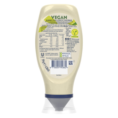 Hellmann's Vegan Mayonnaise, 14.54 fl oz / 430 ml / 394 g - Plant-based vegan mayonnaise.