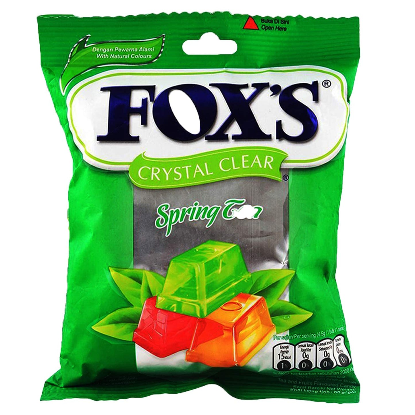 Fox's Crystal Clear Spring Tea Candy, 3.17 oz ℮ 90 g - Spring tea candy!