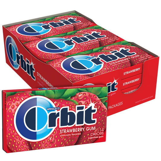 Orbit Gum Remix Strawberry 14 Count Pack Of 12 - "Remix your day with strawberry!"