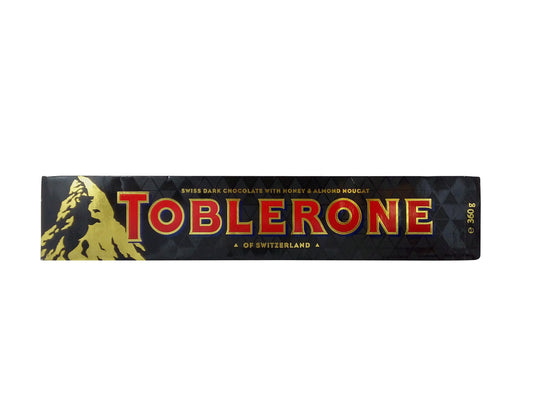 Toblerone Swiss Dark Chocolate - Honey and Almond Nougat, 360g Carton