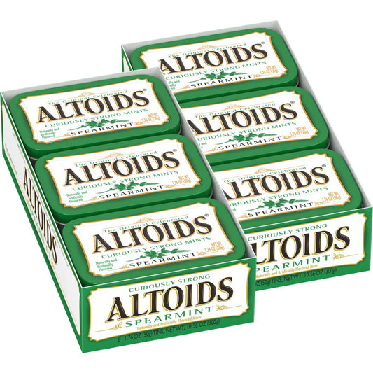 Altoids Spearmint Mints, 1.76 ounce (12 Packs) - Spearmint Freshness!