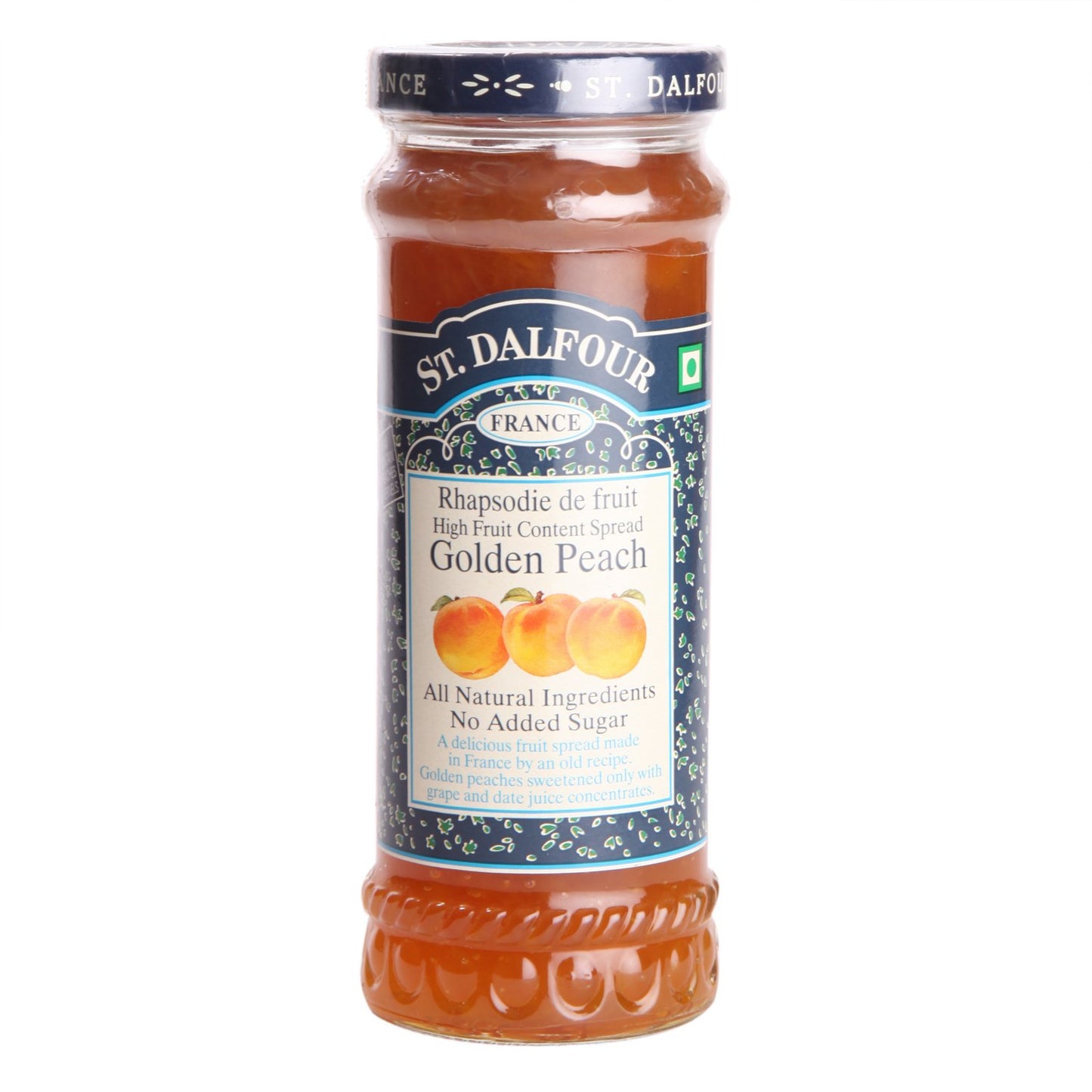 St. Dalfour Jam - Golden Peach, 284g Bottle