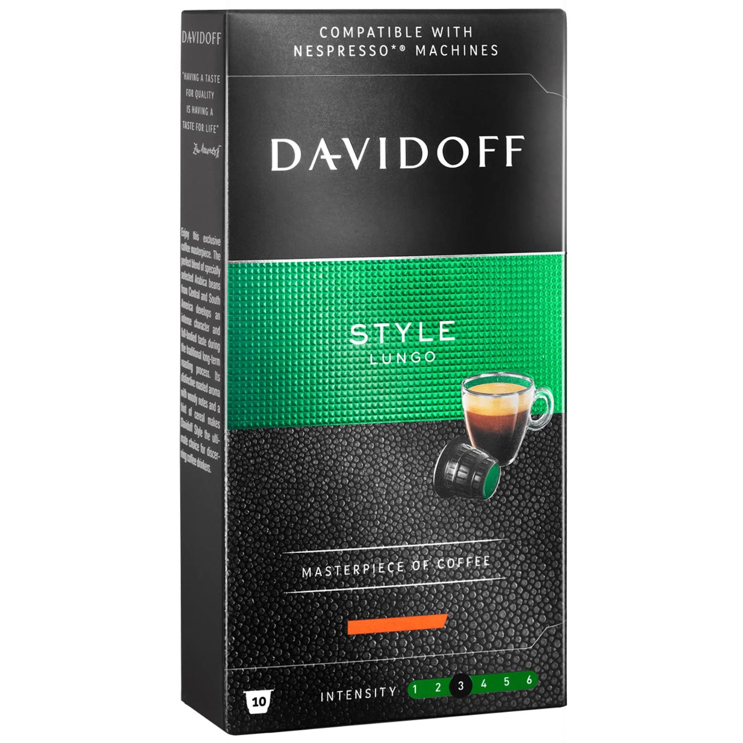 Davidoff Prestige Espresso Intense Roast, Style Lungo, and Elegance Espresso Gentle Roast, 3 x 55 g - Prestige espresso trio!