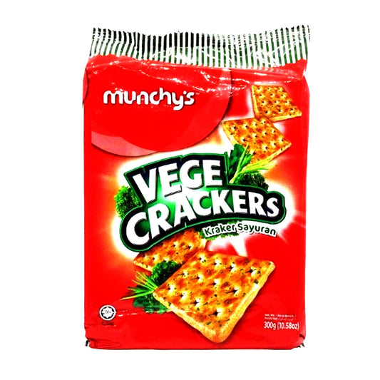 Munchys' Vege Crackers 300gm - "Veggie Cracker Crunch!"