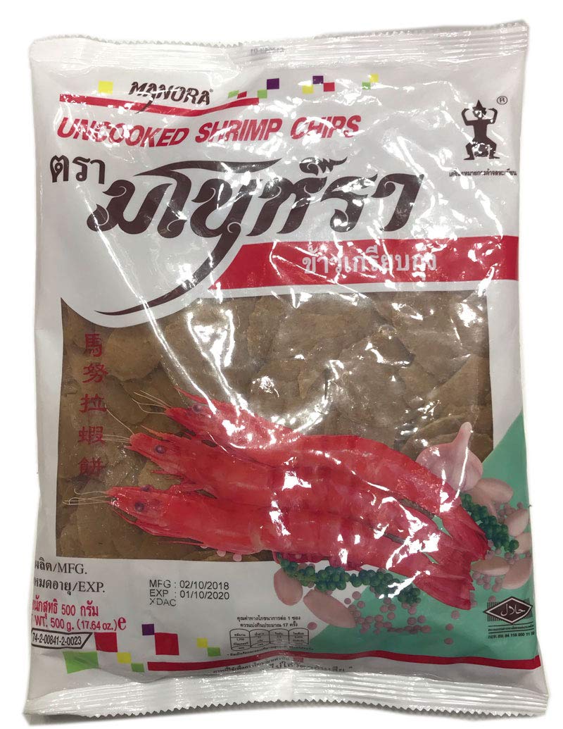 Manora Uncooked Shrimp Chips, 500g - "Uncooked Shrimp Chips Fun!"