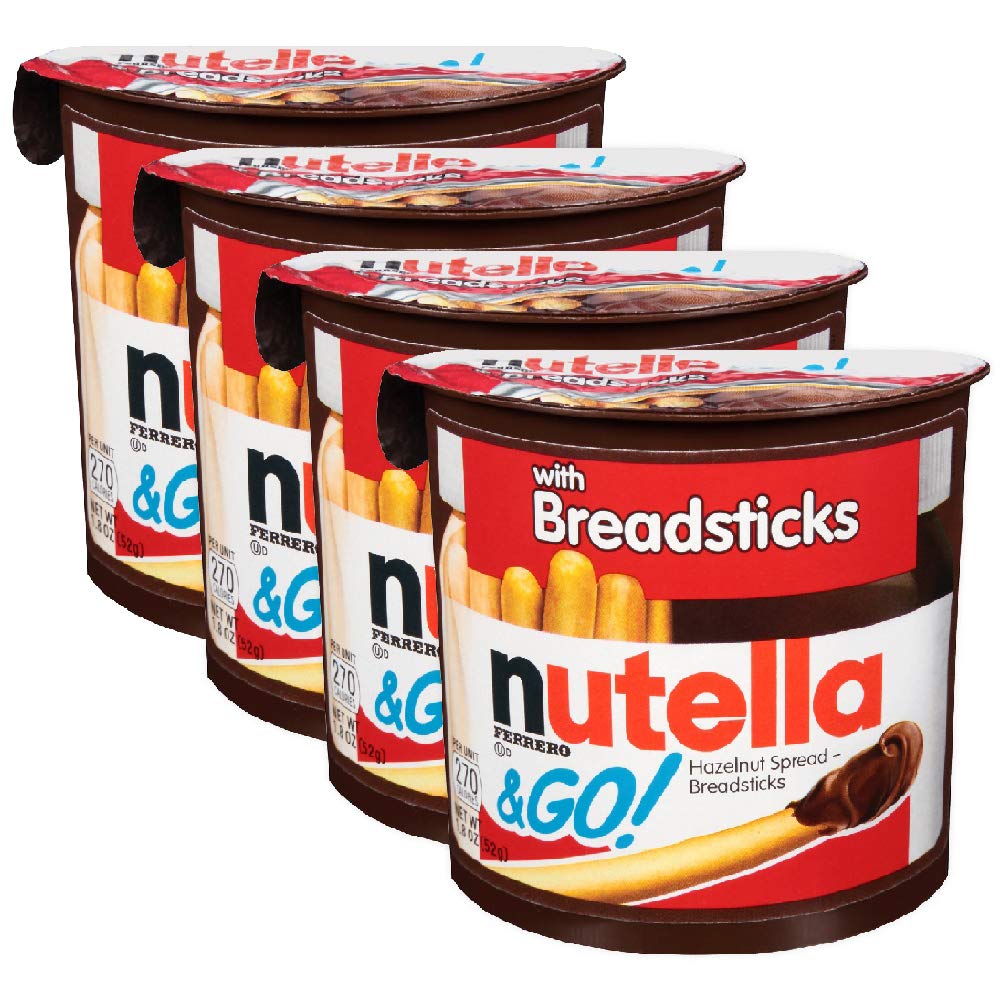 Nutella & Go with Breadsticks, 4 Pack, 4 x 52 g - "More to enjoy!"