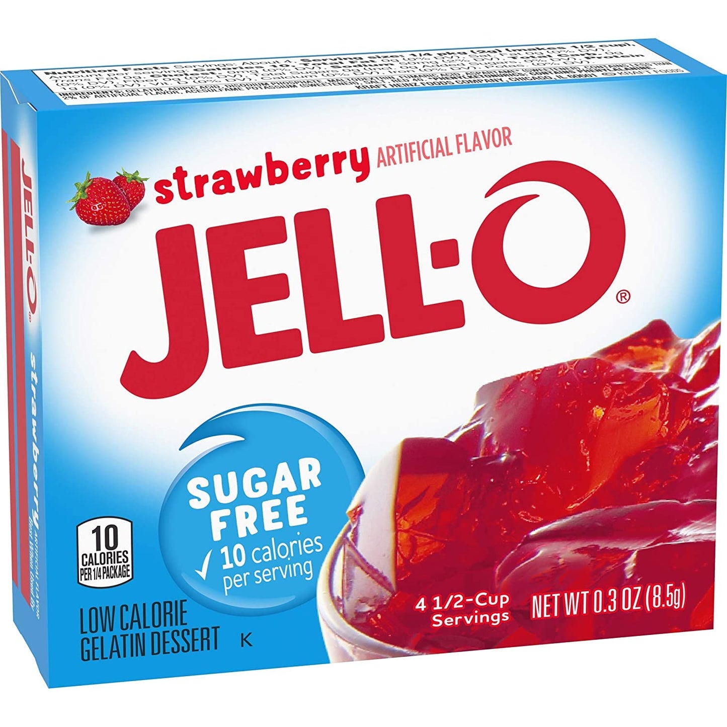 Savor the Sweetness with our Strawberry Artificial Flavor Jello Mix - 17g of Delight in Every Spoonful - Easy-to-Make Gelatin Dessert for Irresistible Treats!