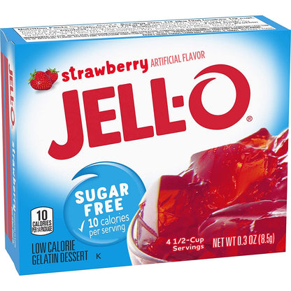 Savor the Sweetness with our Strawberry Artificial Flavor Jello Mix - 17g of Delight in Every Spoonful - Easy-to-Make Gelatin Dessert for Irresistible Treats!