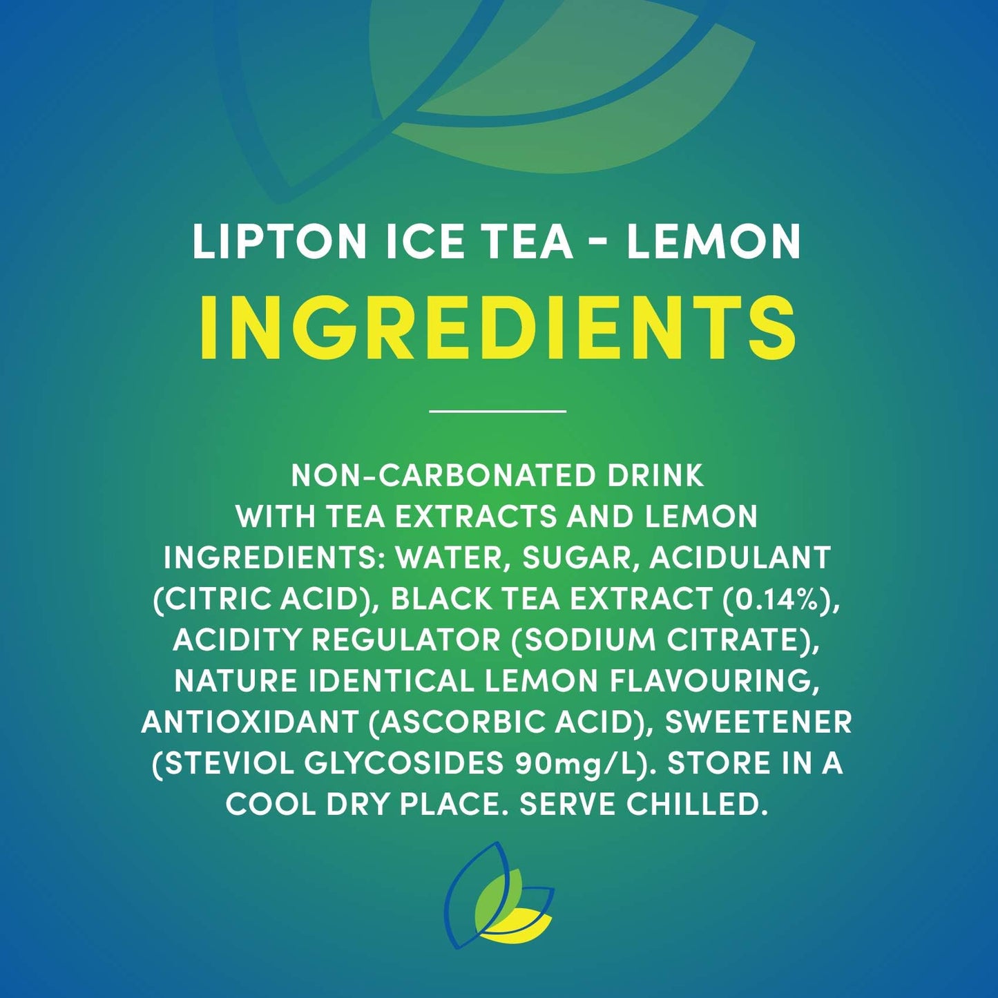 Lipton Lemon Ice Tea Drink, 320 ml, 6 Pack, Yellow & Blue (830) - "Lemon Drink Pack!"